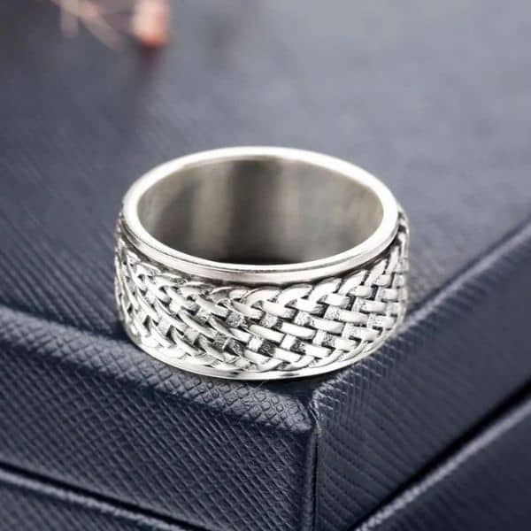 Anillo Antiestrés Giratorio Para Hombre