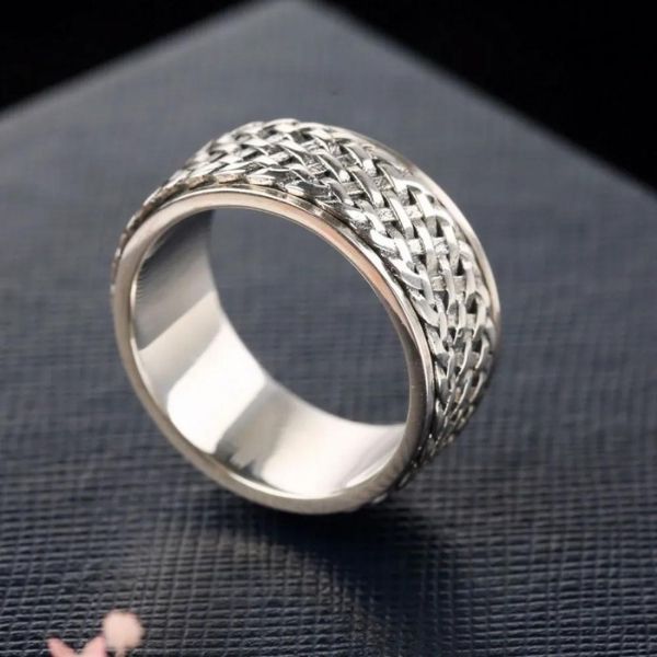 Anillo Antiestrés Giratorio Para Hombre