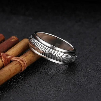 Anillo Giratorio en Plata para Hombres