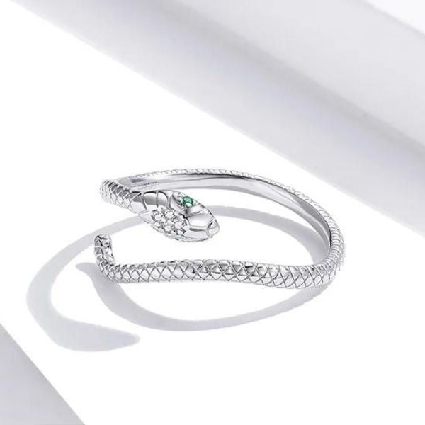 Anillo Serpiente de Plata