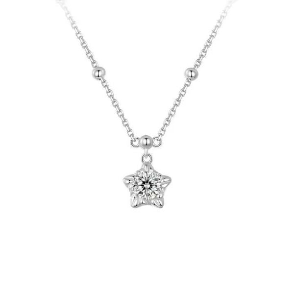 Collar de Plata con Estrella para Mujer