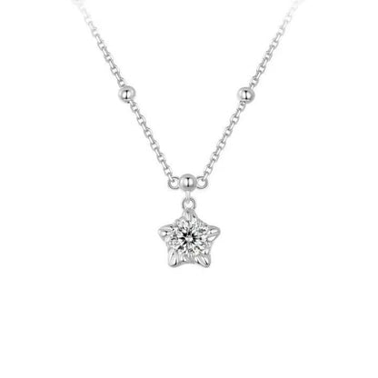 Collar de Plata con Estrella para Mujer