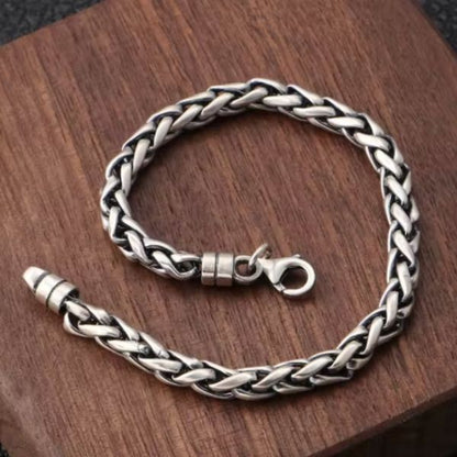 Pulsera-de-Plata-Hombre