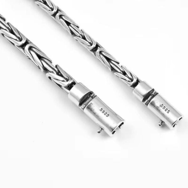 Pulsera Para Hombres De Plata Auténtica