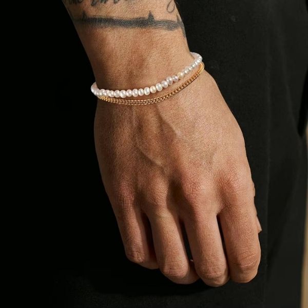 Pulsera de Perlas para Hombre