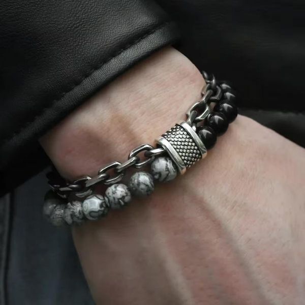 Pulsera de Piedra para Hombre